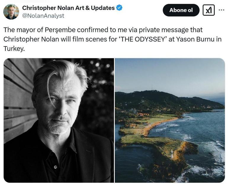 Hollywood yıldızları geliyor Christopher Nolan, The Odysseyin çekimlerini Orduda yapacak