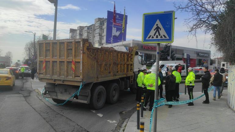 Beşiktaşta hafriyat kamyonunun altında kalan kadın feci şekilde hayatını kaybetti