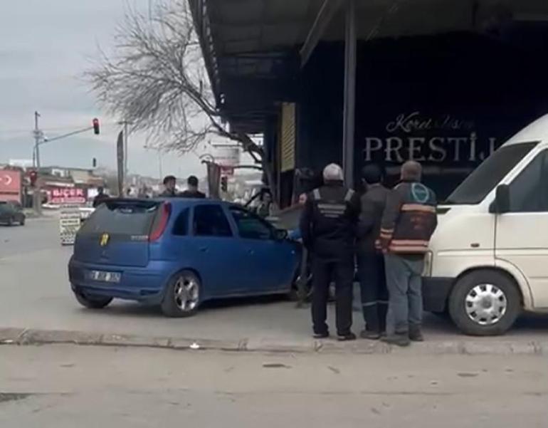 Eşine öfkendi, sanayiyi savaş alanına sevirdi Sevgililer Gününde şok görüntü