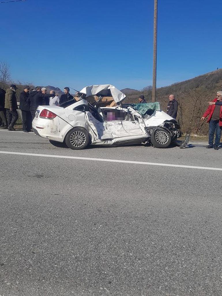 Giresunda feci kaza 4 kişi olay yerinde hayatını kaybetti