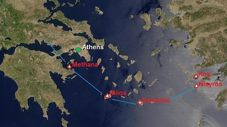 Son dakika... Ege Denizi kaynıyor: Santorini ve Andirosta yeni krater mi oluşuyor