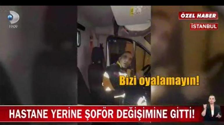 Böyle skandal görülmedi İçinde hastayla ambulans şoför değişimine gitti