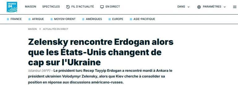 Dünya basını Erdoğan-Zelenskiy görüşmesini böyle gördü: Erdoğan yağmurdan koruyor