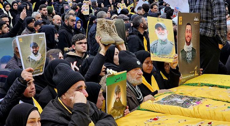 Lübnandaki toplu cenaze töreninde intikam yemini: Harekete geçmeye hazırız