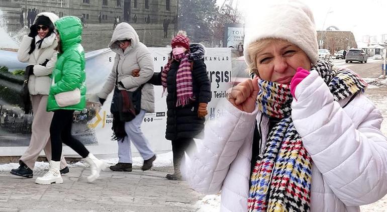 Eksi 32,6 derece ile kent buzdan şehre dönüştü Sanki yüz felci geçiriyoruz