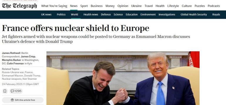 Últimas noticias... Escudo nuclear para Europa: Este es el plan de los cazas de Macron y dónde están desplegadas las armas nucleares