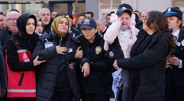 Şehit olan polis memuru Onur Şirine acı veda