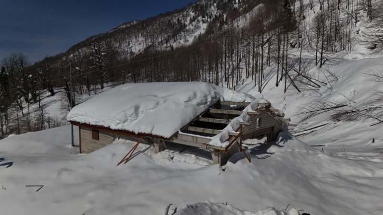 Artvin’de çığ felaketi Her şeyi yuttu: Üzerinde 6 metre kar var