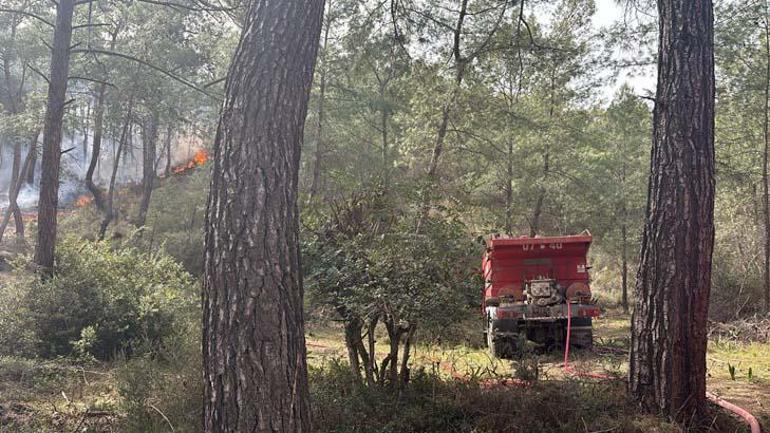 Antalyada orman yangını Ekipler sevk edildi