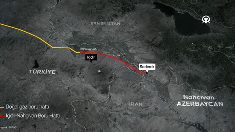 Resmen açıldı: Nahçıvan halkının doğal gaz ihtiyacı Iğdır üzerinden karşılanacak