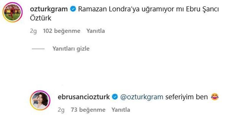 Londradan paylaşım yapan Ebru Şancıya eşinden uyarı Ramazan uğramıyor mu