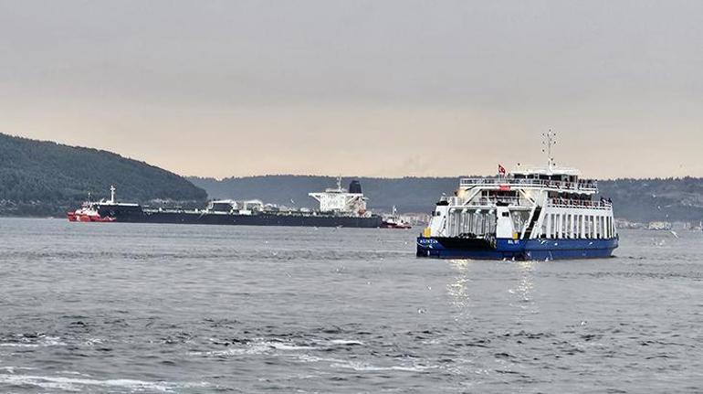 Çanakkale Boğazında gemi arızası Dev tanker güvenli bölgeye demirletildi