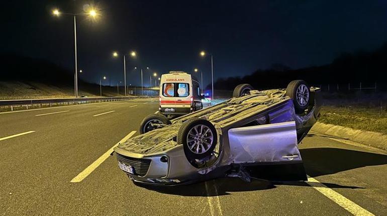 Kuzey Marmara Otoyolu’nda feci kaza 5 kişi yaralı