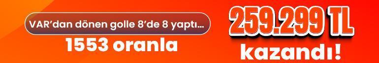 VAR’dan dönen golle 8’de 8 yaptı… 1553 oranla 259.299 TL kazandı