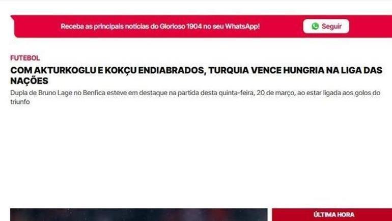 Portekiz basınında Türkiye manşeti: Kerem Aktürkoğlu ve Orkun Kökçü şov yaptı