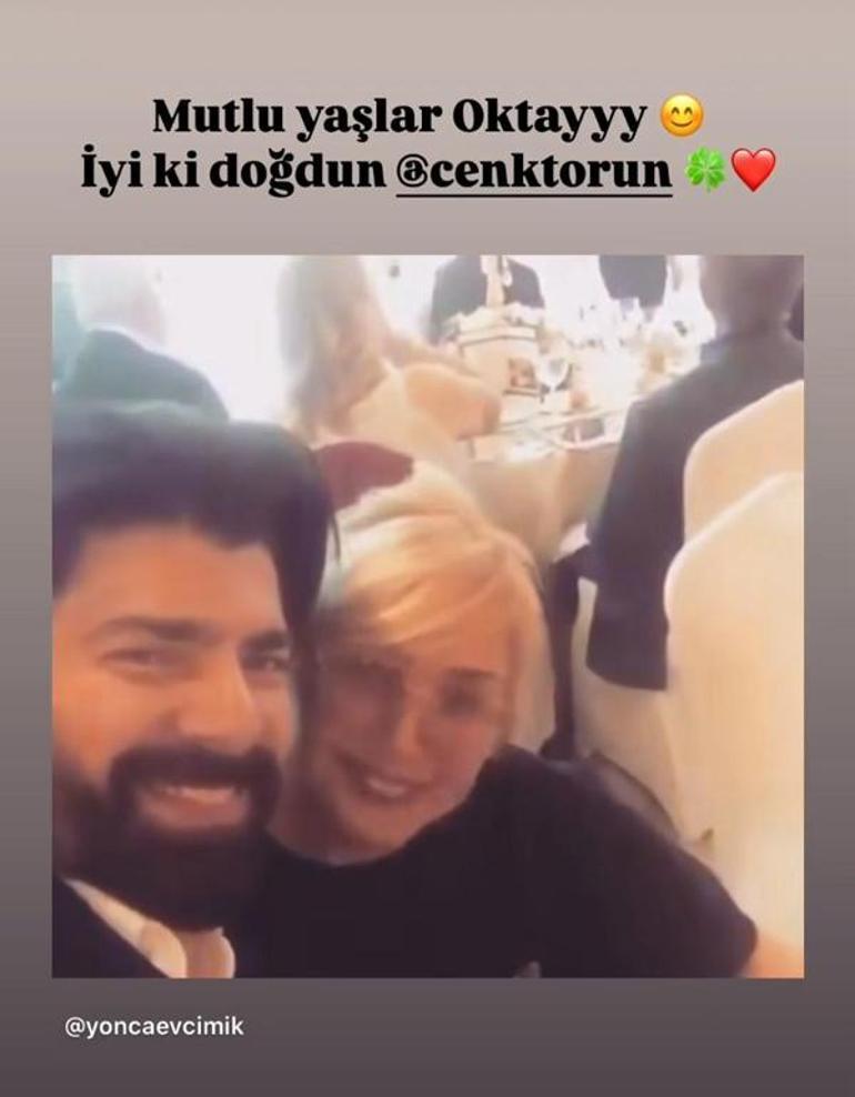 Yonca Evcimikten Cenk Torun paylaşımı Oktay ile kutlama yaptı