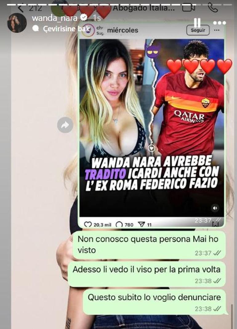 Wanda Nara veryansın etti Aldatma iddialarına dayanamadı ve mesajları ifşaladı