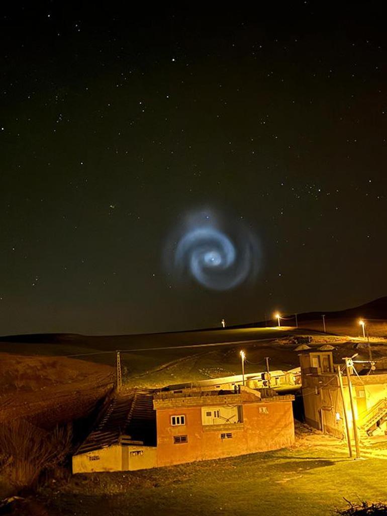 Gökyüzündeki gizemli spiral Türkiyeden de görüldü