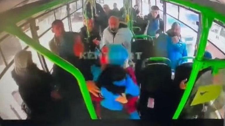 Otobüste büyük panik Oğlu gözlerinin önünde fenalaştı