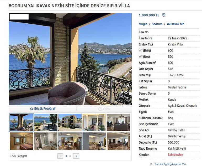Tatil planı yapanlar dikkat Fiyatlar uçuşa geçti 1.5 milyona sezonluk villa