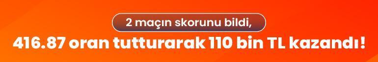 2 maçın skorunu bildi, 416.87 oran tutturarak 110 bin TL kazandı
