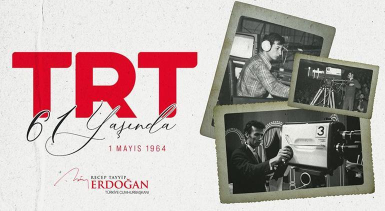 Cumhurbaşkanı Erdoğan TRTnin kuruluş yıl dönümünü kutladı