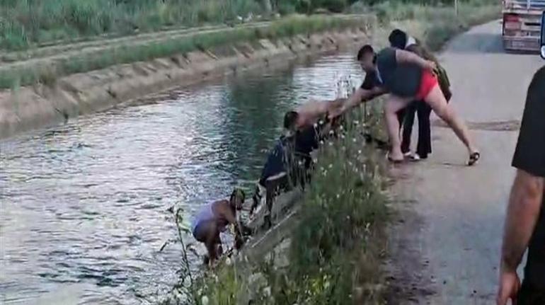 Adanada bir garip olay Sulama kanalına uçtu yardımları reddetti