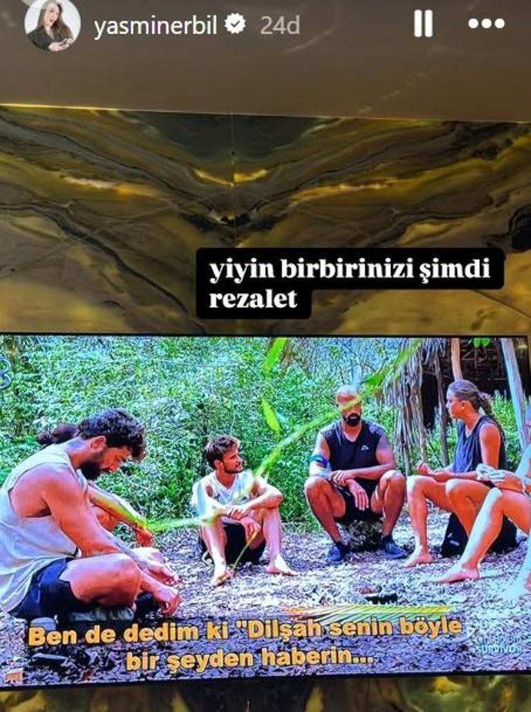 Yiğit Poyraz Survivordan elendi, sevgilisi Yasmin Erbil sinirlendi Yiyin birbirinizi