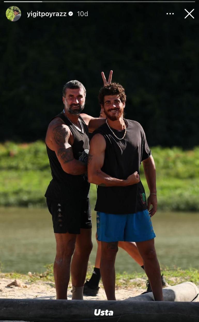 Survivordan elendikten sonra Yiğit Poyrazdan ilk paylaşım Usta detayı dikkat çekti