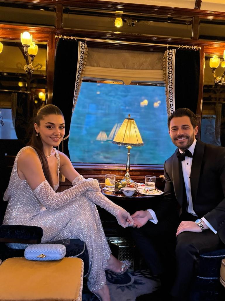 Hande Erçel ve Hakan Sabancıdan aşk dolu yeni pozlar