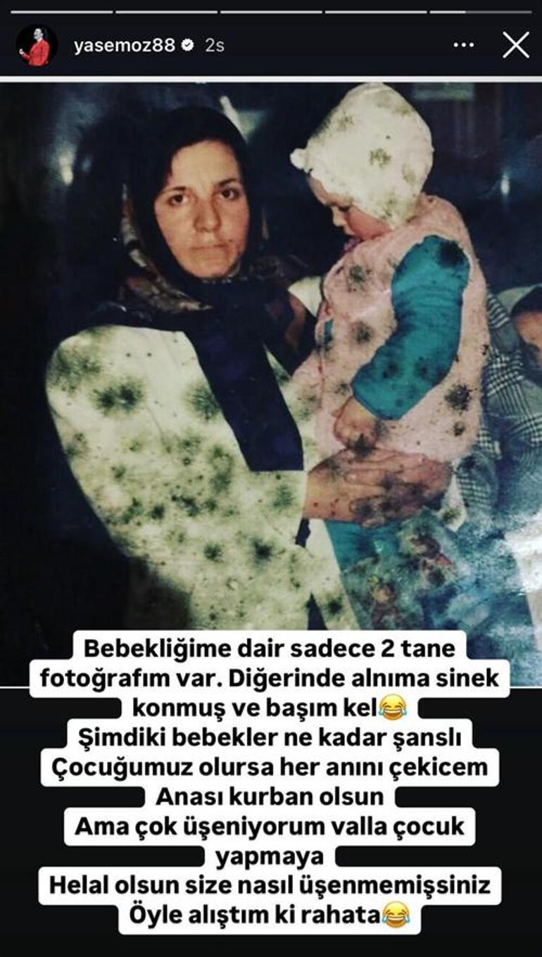 Ünlü isim bebeklik fotoğrafını paylaştı Sadece iki fotoğrafım var