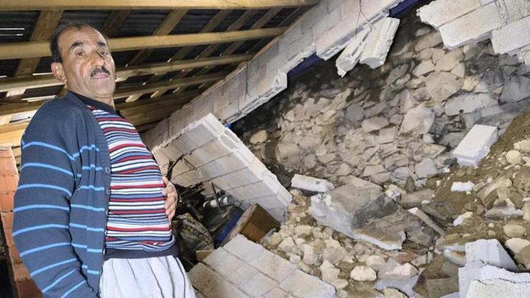 Önce büyük bir gürültü ve sarsıntı hissettiler Ev sahibini şoke eden olay