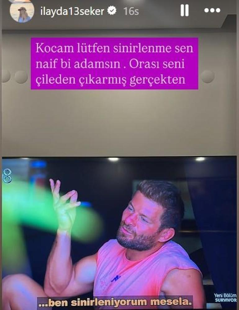 Survivor İsmail Balabanın karnı burnunda eşi aşka geldi Maşallah bir tanem