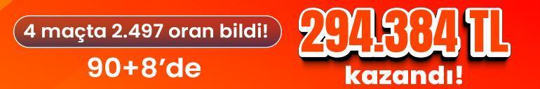 4 maçta 2.497 oran bildi 90+8’de 294.384 TL kazandı