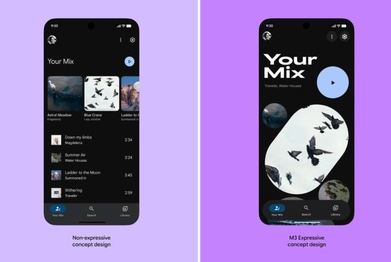 Android kullanıcıları dikkat Googleın yeni tasarımı sızdı