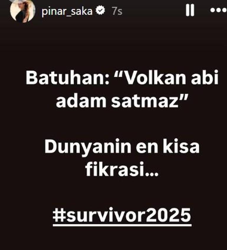 Almeda diskalifiye oldu, Survivor karıştı Pınar Sakadan Batuhan ve Volkana gönderme