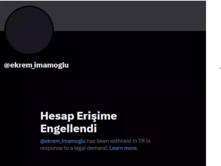Son dakika: Ekrem İmamoğlunun X hesabı kapatıldı Yeni açıklama geldi