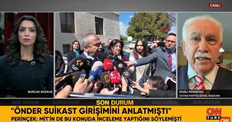 Sırrı Süreyya Önder ile son görüşmeyi yapan Doğu Perinçek suikast girişimi iddiasını CNN TÜRKte anlattı İki ülkeyi işaret etti