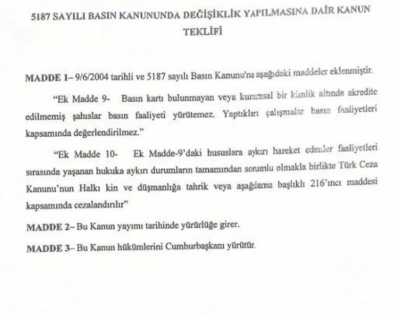 MHPden sokak röportajları için kanun teklifi