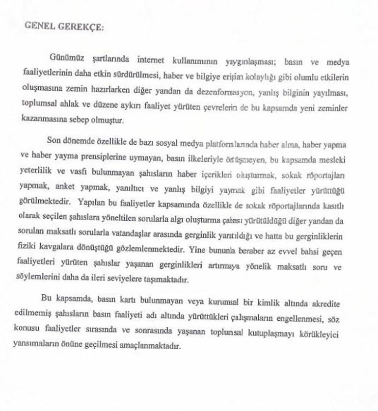 MHPden sokak röportajları için kanun teklifi