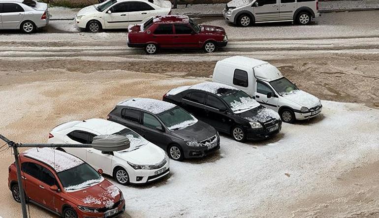 Mayıs ayında misket büyüklüğünde dolu Ankarada bir anda bastırdı: Meteorolojiden hava durumu raporu
