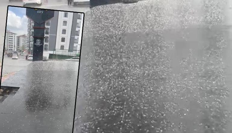 Mayıs ayında misket büyüklüğünde dolu Ankarada bir anda bastırdı: Meteorolojiden hava durumu raporu