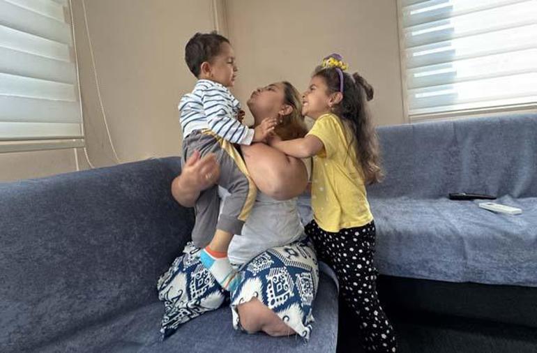 İki bacağı ampute edilen depremzede anne: Çocuklarım için güçlü olmak zorundayım
