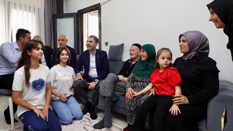 Bakan Kurumdan depremzede aileye ziyaret: Sözümüzü tutacağız