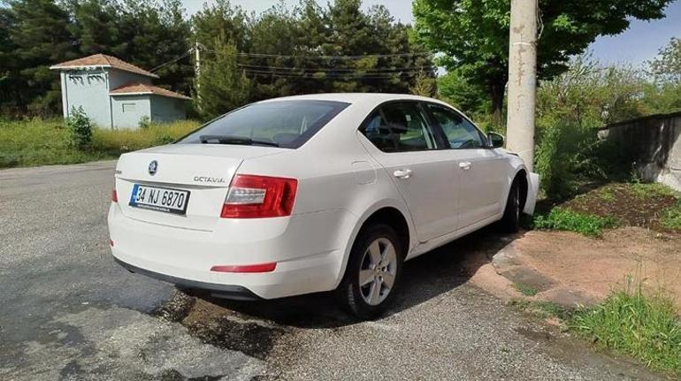 Bir anda dolu bastırdı kazayı da beraberinde getirdi