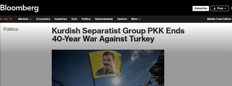 PKKnın fesih kararı dünya basınında son dakika: 40 yıllık kardeş kavgası sona eriyor