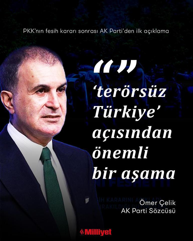 Son dakika... PKKnın fesih kararı sonrası AK Partiden ilk açıklama