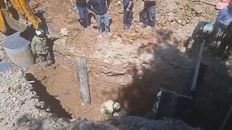 Son dakika... Çekmeköyde inşaat alanında göçük Mahsur kalanlar var