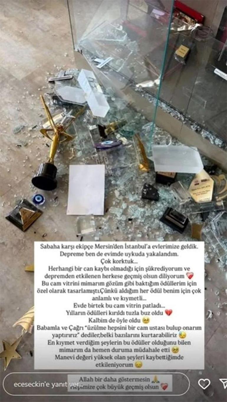 Depremde hepsi zarar görmüştü Ece Seçkini duygulandıran jest