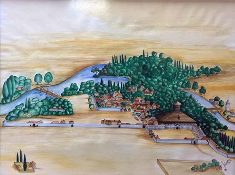 İsviçrede arşivlerinde bulundu: Haritanın üzerinde Edirne ile İstanbulun bir planı var